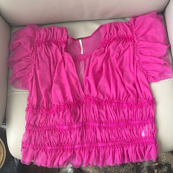 Free People Making Me Smile Crop top L - Picture 1 of 4